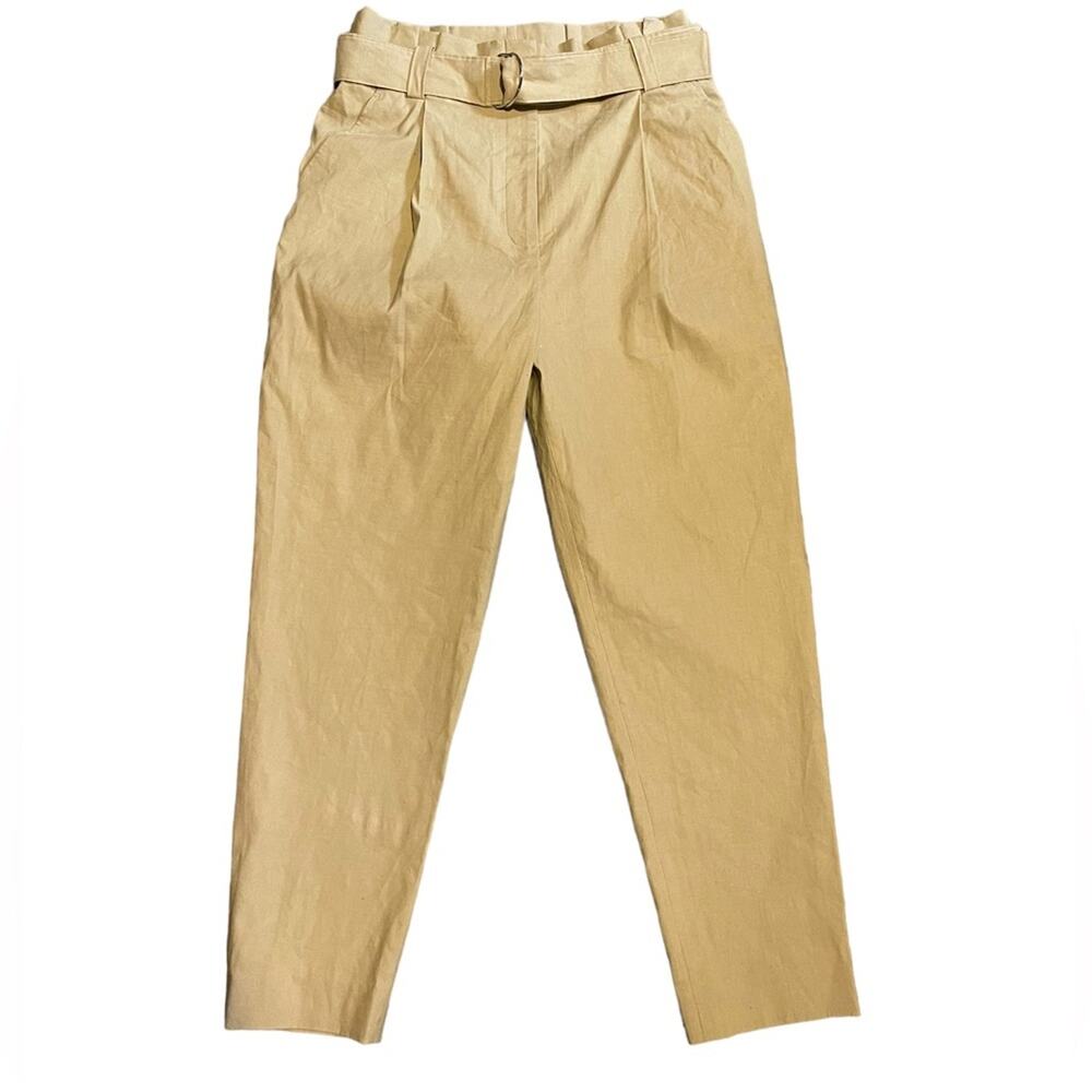 ALC Womens Size 12 l Diego Paperbag Straight Leg Belted Dress Pants.